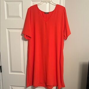HEIMISH USA Vibrant Coral Dress- Brand New without tags